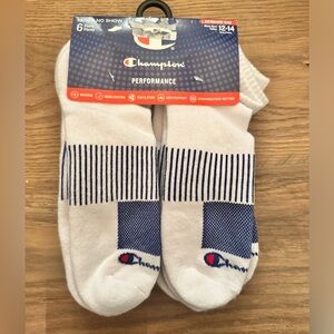 Champion 6 pairs no show socks men’s extended size